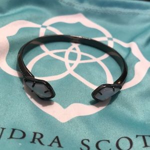 Kendra Scott Grey Metal Pinch Bracelet